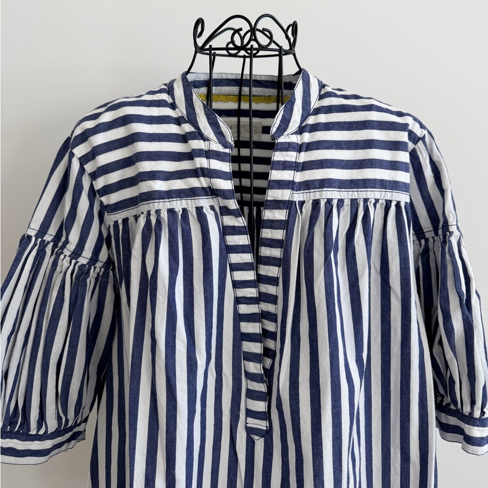 Anthropologie Navy and White Striped Top - Picture 2 of 4